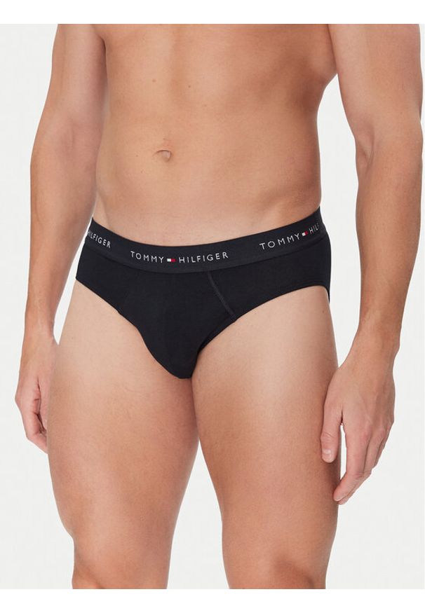 TOMMY HILFIGER - Tommy Hilfiger Komplet 3 par slipów UM0UM03471 Czarny. Kolor: czarny. Materiał: bawełna