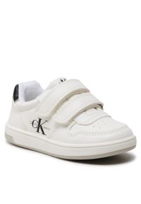 Sneakersy Calvin Klein Jeans Low Cut Velcro Sneaker V1X9-80548-1355 S White 100. Kolor: biały. Materiał: skóra #1