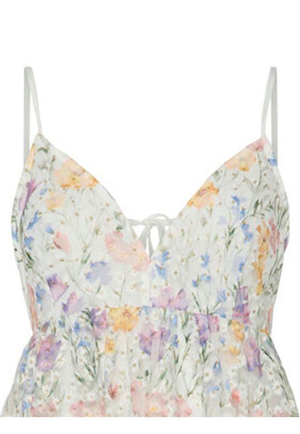 YAS Sukienka letnia Leanna 26037140 Kolorowy Loose Fit. Materiał: syntetyk. Wzór: kolorowy. Sezon: lato