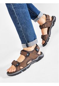 CMP Sandały Almaak Hiking Sandal 38Q9947 Brązowy. Kolor: brązowy. Materiał: nubuk, skóra