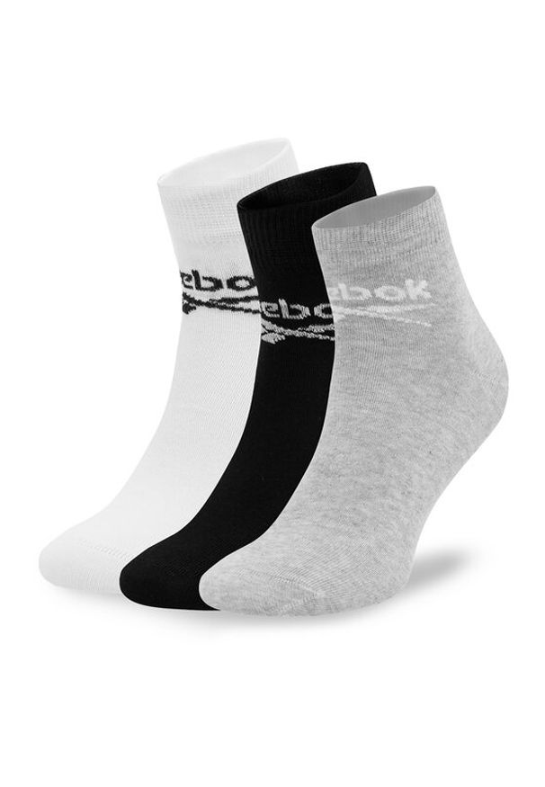 Reebok Zestaw 3 par wysokich skarpet unisex R0429-SS24 (3-pack) Kolorowy. Wzór: kolorowy