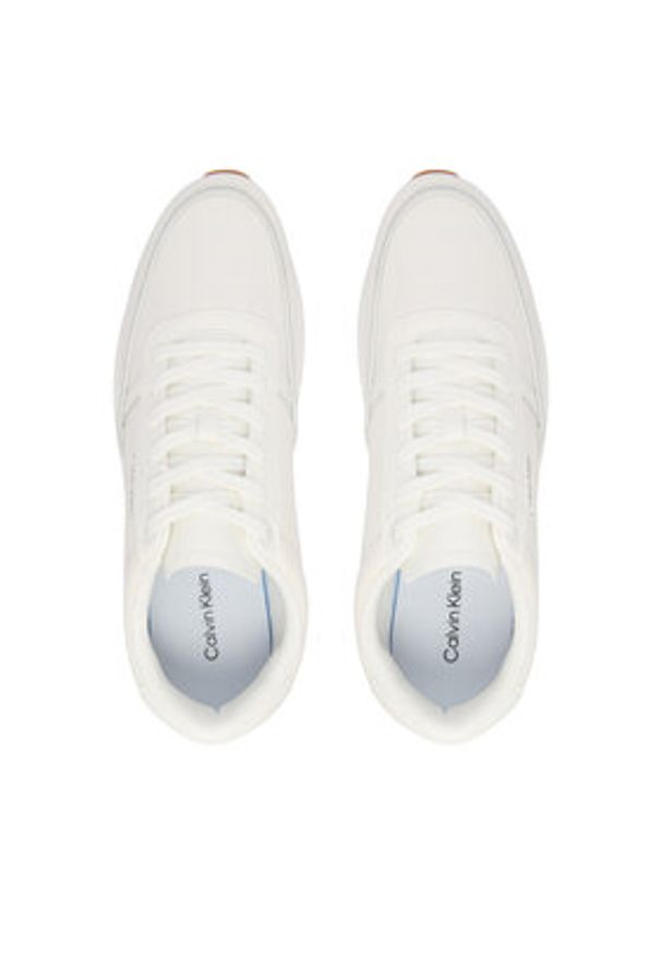 Calvin Klein Sneakersy HM0HM02146 Biały. Kolor: biały. Materiał: skóra