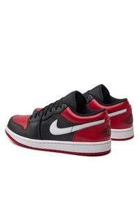 Nike Sneakersy Air Jordan 1 Low 553558 066 Czarny. Kolor: czarny. Materiał: skóra. Model: Nike Air Jordan