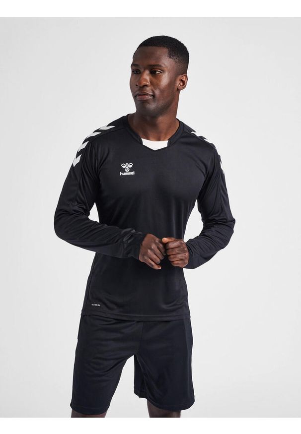 Koszulka Sportowa Z Długimrękawem Hummel Core Xk Poly Jersey L/S. Kolor: czarny. Materiał: jersey. Długość rękawa: długi rękaw. Długość: długie