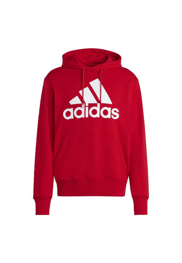 Adidas - Essentials French Terry Big Logo Hoodie. Typ kołnierza: kaptur. Kolor: czerwony, wielokolorowy, biały. Sport: fitness