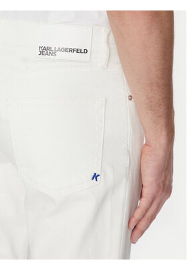 Karl Lagerfeld Jeans Jeansy A2M10136 Biały Tapered Fit. Kolor: biały