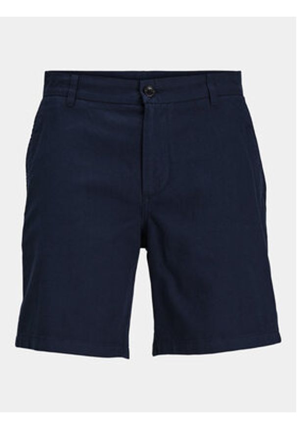Jack & Jones Szorty materiałowe Stace 12248627 Granatowy Tapered Fit. Kolor: niebieski. Materiał: bawełna