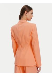 Hugo - HUGO Marynarka Azenea 50537182 Pomarańczowy Regular Fit. Kolor: pomarańczowy. Materiał: syntetyk #5