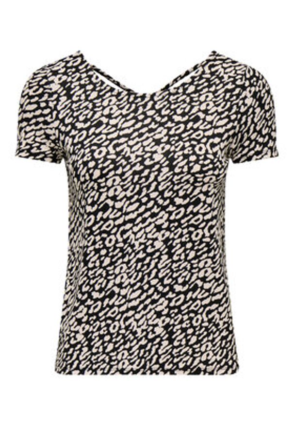 only - ONLY Bluzka Bera 15368588 Czarny Regular Fit. Kolor: czarny. Materiał: wiskoza