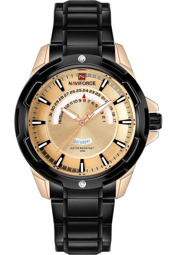 Czarny zegarek Naviforce