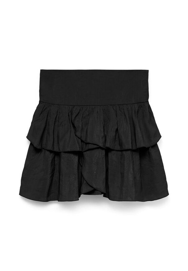 Vero Moda Spódnica mini Clara 10336425 Czarny Regular Fit. Kolor: czarny. Materiał: wiskoza