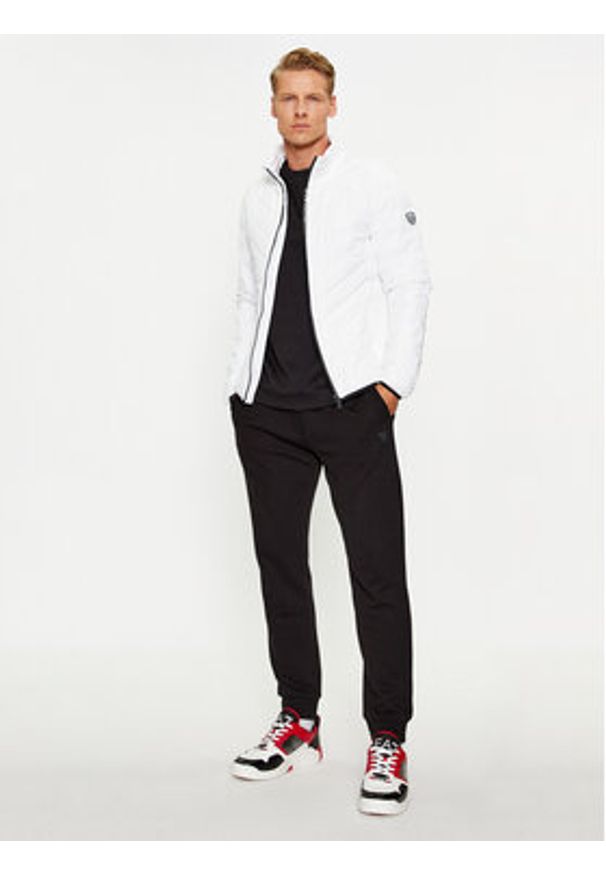EA7 Emporio Armani Kurtka puchowa 8NPB13 PNE1Z 1100 Biały Regular Fit. Kolor: biały. Materiał: syntetyk, puch
