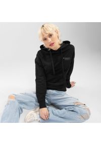 Bluza dresowa z kapturem Lifestyle damska SIROKO Panther-W. Typ kołnierza: kaptur. Kolor: czarny. Materiał: dresówka