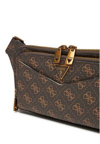 Guess Saszetka HMSILO P5114 Brązowy. Kolor: brązowy. Materiał: skóra