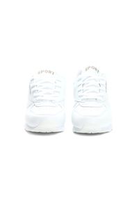Born2be - Białe Buty Sportowe Firi. Nosek buta: okrągły. Kolor: biały. Materiał: materiał. Szerokość cholewki: normalna. Obcas: na płaskiej podeszwie #3
