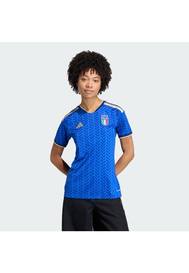 Adidas - Koszulka Italy 26 Home. Kolor: niebieski. Sport: piłka nożna
