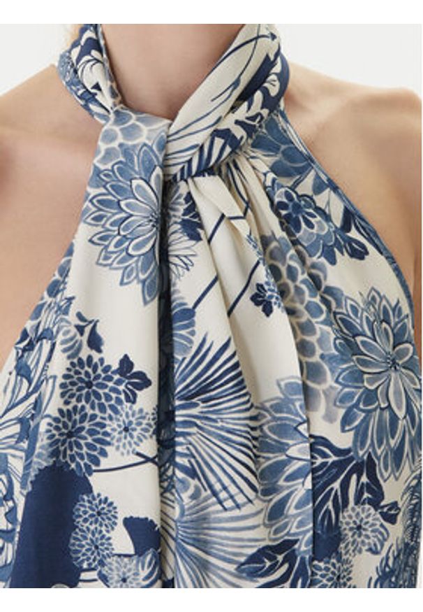 Guess Top W6GHA2 W2463 Niebieski Regular Fit. Kolor: niebieski. Materiał: wiskoza