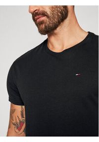 Tommy Jeans T-Shirt DM0DM04411 Czarny Slim Fit. Kolor: czarny. Materiał: bawełna #4