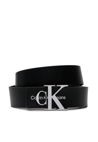 Calvin Klein Jeans Pasek Damski Monogram Hardware 30Mm K60K610281 Czarny. Kolor: czarny. Materiał: skóra