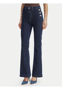 Rinascimento Jeansy CFC0127397003 Granatowy Flare Fit. Kolor: niebieski #1