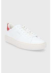 Guess buty kolor biały. Zapięcie: sznurówki. Kolor: biały. Materiał: guma #2