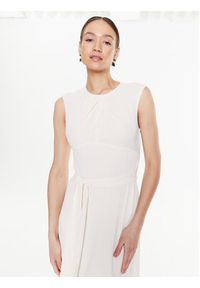 Lauren Ralph Lauren Sukienka koktajlowa 250889253003 Écru Regular Fit. Materiał: syntetyk. Styl: wizytowy