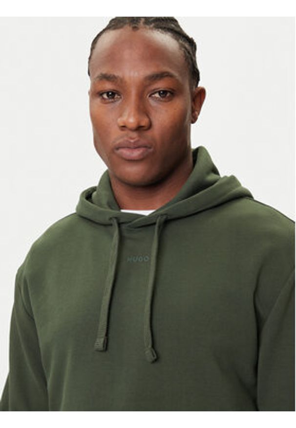 Hugo - HUGO Bluza Dapo 50486478 Zielony Relaxed Fit. Kolor: zielony. Materiał: bawełna