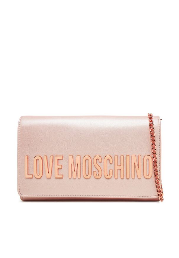 Love Moschino - LOVE MOSCHINO Torebka JC4103PP1MKD197A Różowy. Kolor: różowy. Materiał: skórzane