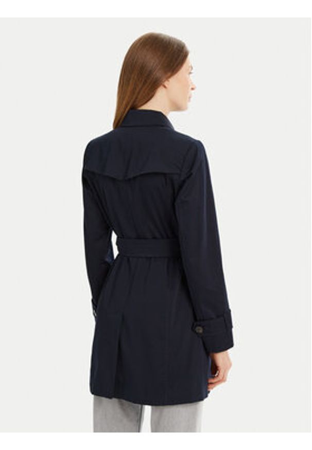 Marella Trencz Roseto 2513021021 Granatowy Regular Fit. Kolor: niebieski. Materiał: bawełna