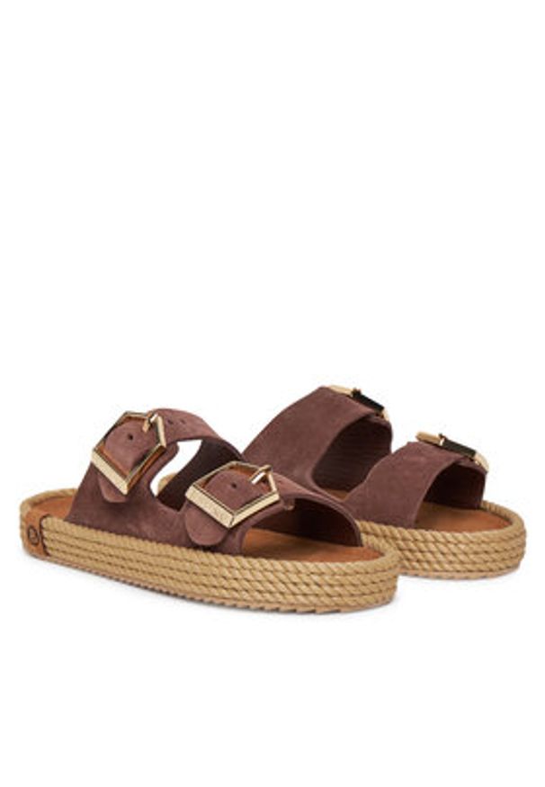 Bohonomad Espadryle Sydney SYD.12-00048 Brązowy. Kolor: brązowy. Materiał: skóra