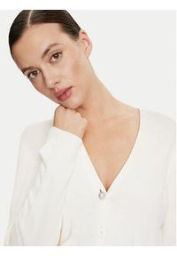 ViCOLO Kardigan 77107B Écru Relaxed Fit. Kolor: kremowy. Materiał: bawełna #3