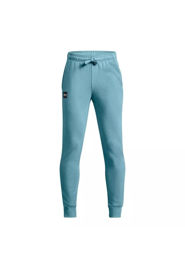 Spodnie dresowe chłopięce Under Armour RIVAL FLEECE JOGGERS. Kolor: niebieski. Materiał: dresówka