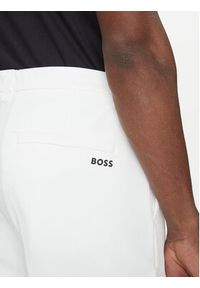 BOSS Szorty materiałowe S_Commuter_10.5 inch 50540337 Biały Slim Fit. Kolor: biały. Materiał: syntetyk