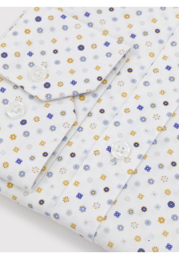 PAKO LORENTE – Męska koszula w mikrowzór P24SF-1X-020-B-S - Pako Lorente. Okazja: na co dzień. Materiał: jeans, elastan. Styl: casual