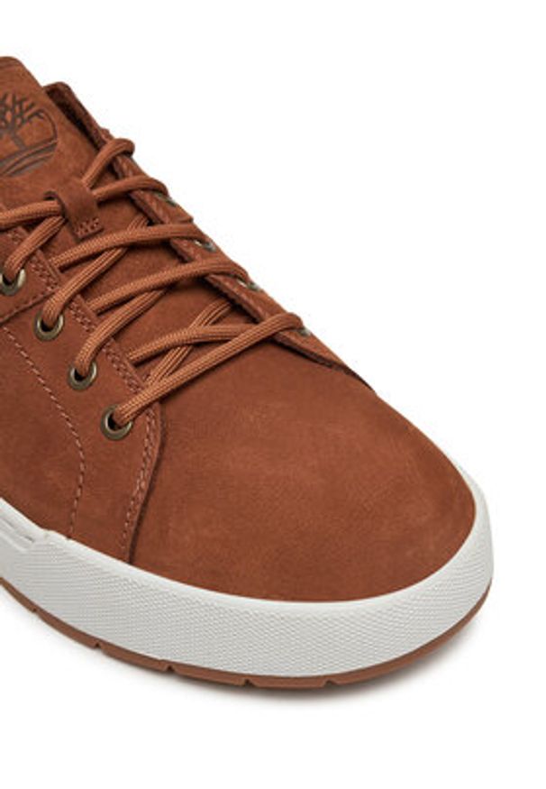 Timberland Sneakersy Maple Grove Low Lace TB0A6A2DEM71 Brązowy. Kolor: brązowy. Materiał: nubuk, skóra