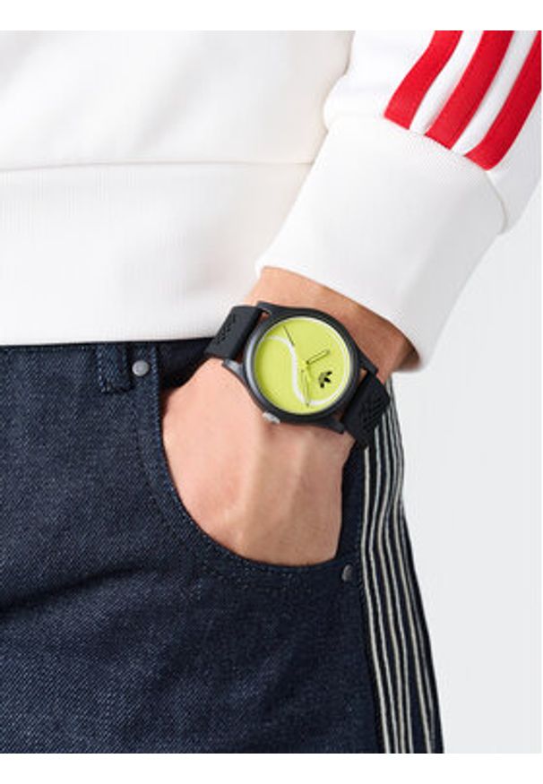 Adidas - adidas Zegarek Game Two AOSY25517 Czarny. Kolor: czarny