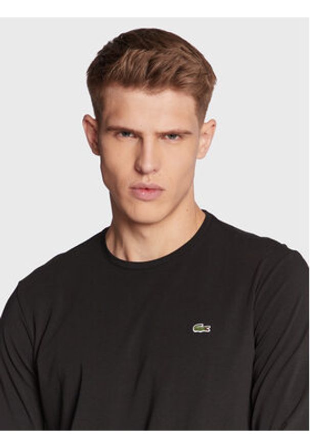 Lacoste Longsleeve TH0990 Czarny Regular Fit. Kolor: czarny. Materiał: bawełna. Długość rękawa: długi rękaw