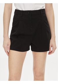 Tommy Jeans Szorty materiałowe Claire DW0DW17775 Czarny Regular Fit. Kolor: czarny. Materiał: bawełna #1