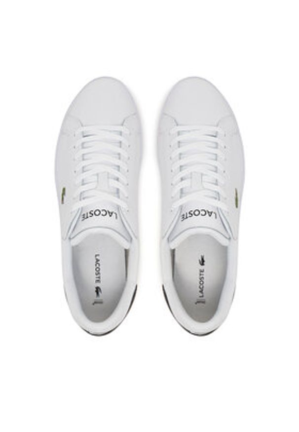 Lacoste Sneakersy Powercourt 7-49SMA0081 Biały. Kolor: biały. Materiał: skóra