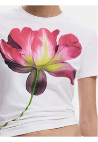 Desigual T-Shirt Plata 25SWTK24 Écru Regular Fit. Materiał: bawełna #4