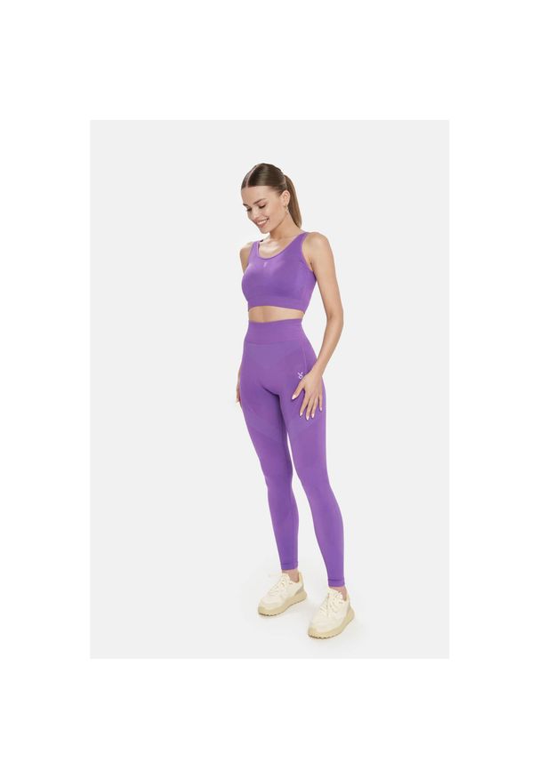 Legginsy fitness damskie Cardio Bunny Relax. Kolor: fioletowy. Sport: fitness