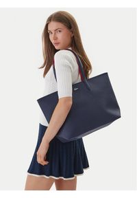 Lacoste Torebka Anna NF4823AA Granatowy. Kolor: niebieski. Materiał: skórzane #1