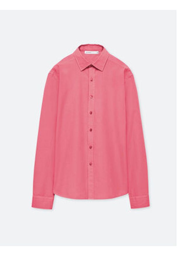 Americanos Koszula Unisex Memphis Różowy Relaxed Fit. Kolor: różowy. Materiał: bawełna