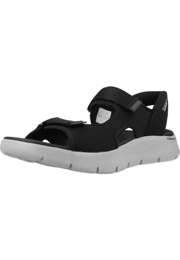 skechers - Sandały Skechers Model Slip-ins Go Walk Flex Kolor Czarny. Kolor: czarny. Materiał: tkanina. Sezon: lato