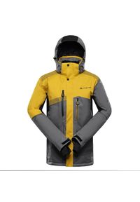 ALPINE PRO - Kurtka męska narciarska snowboardowa 15.000 Alpine Pro Dear 2. Kolor: żółty. Sezon: zima. Sport: snowboard, narciarstwo #1