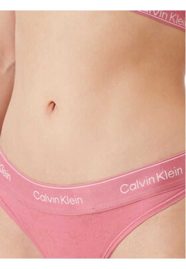 Calvin Klein Underwear Stringi 000QF7878E Różowy. Kolor: różowy