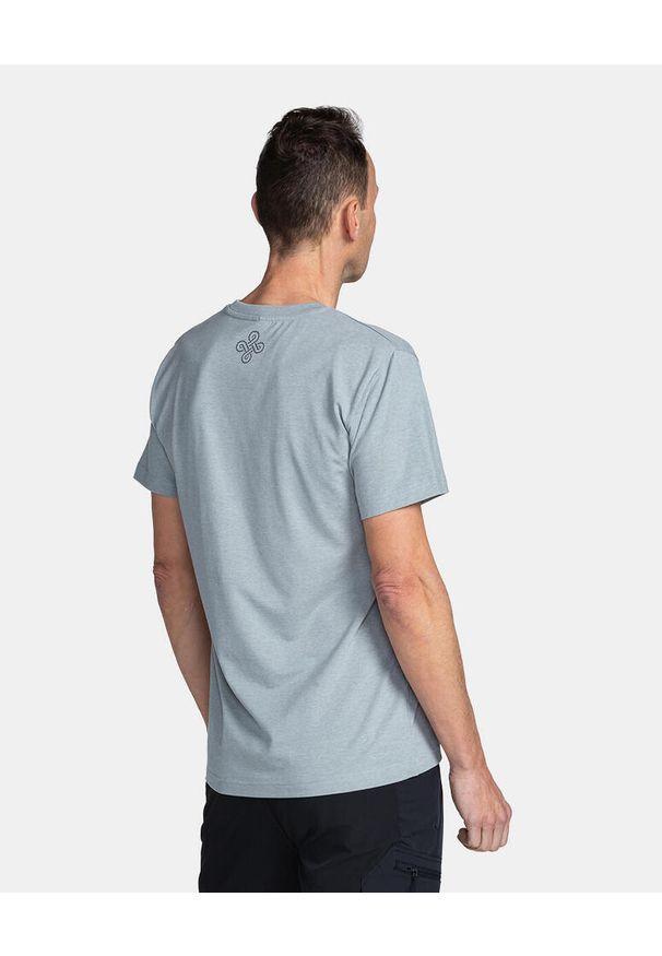 Męski bawełniany t-shirt Kilpi SKULLY-M. Kolor: szary. Materiał: bawełna. Sport: turystyka piesza