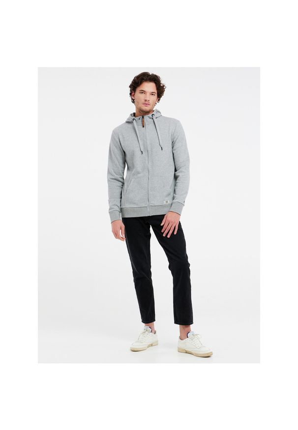 Bluza męska Protest NXGOLLIE full zip hoody. Kolor: szary