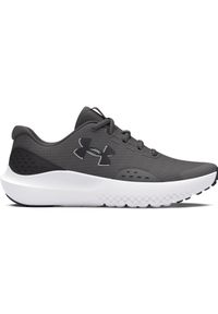 Buty do biegania chłopięce Under Armour UA Bgs Surge 4 - szare. Kolor: szary. Materiał: syntetyk, guma. Szerokość cholewki: normalna