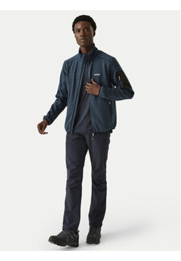 Regatta Polar Newhill RMA554 Niebieski Regular Fit. Kolor: niebieski. Materiał: syntetyk